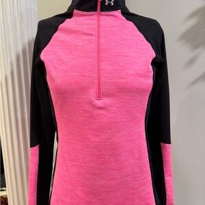 Under Armour Vibrant Pink and Black Pullover